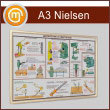 Багетная настенная рамка «Nielsen» А3 формата, альбомная, матовое золото